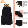 Silky Strands Synthetic Hair Ombre Curly Crochet Hair Extensions For Black Women Bohemian Braiding Hair Bulk For Twist Braids