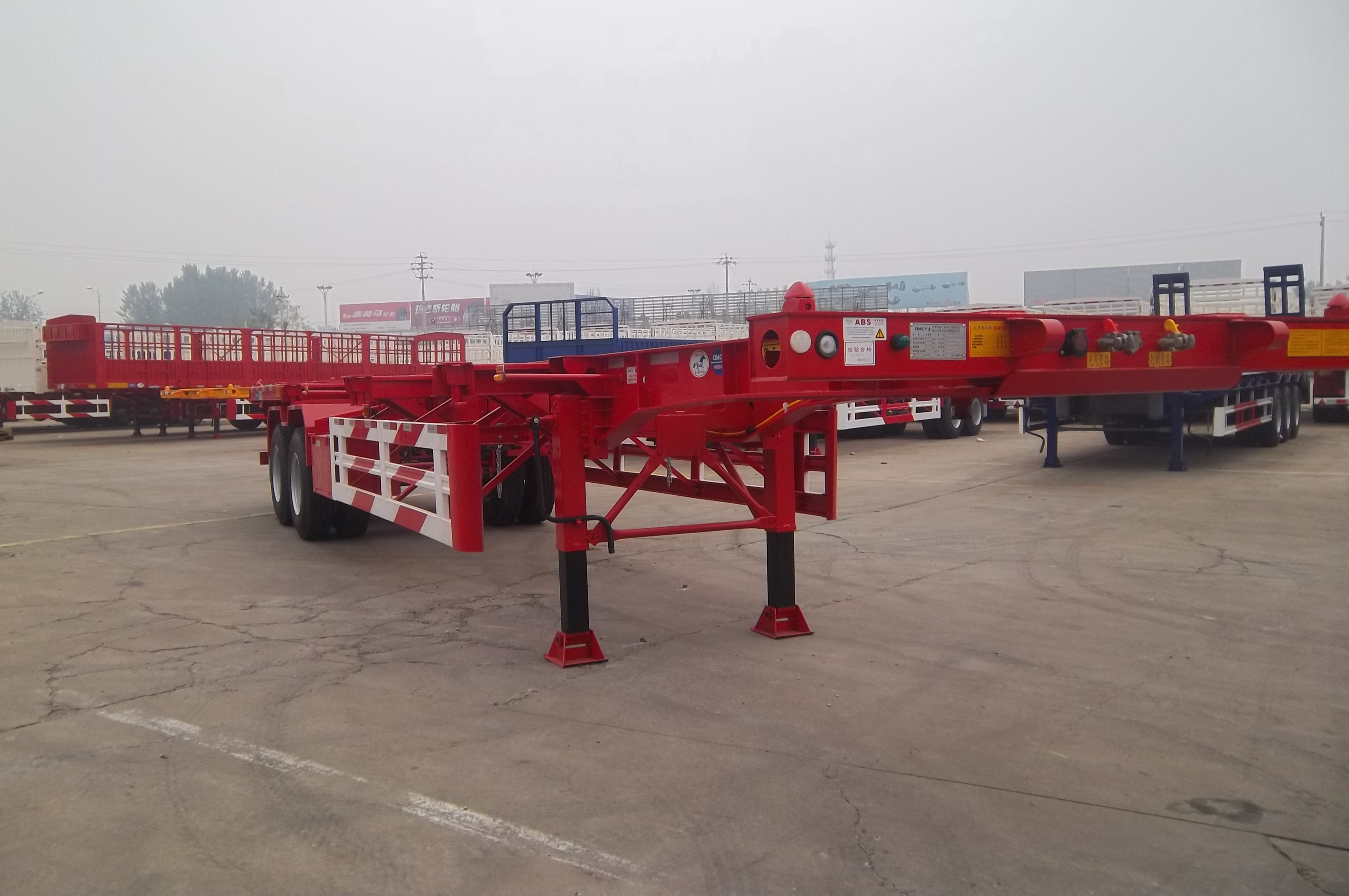 20ft Container Skeleton Chassis Trailer