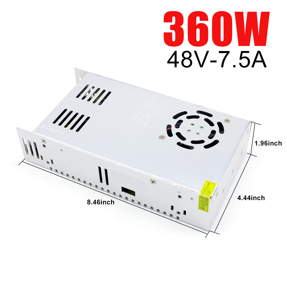 DC 48V 360W 400W 480W 10A Switching Power Supply Source Transformer AC DC SMPS 7.5A 8.3A