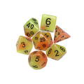 New 7pcs Universe Luminous Dice Multi Side Acrylic Dice Game Dices Luminous Polyhedral Dice set Game gift #3m11