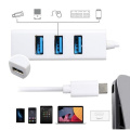 4 Ports Mini USB 3.0 Hub USB Type C 3.1 Splitter USBC Adapter Computer PC Laptop accessories For Xiaomi Android Phone Macbook