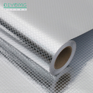 Kitchen Oil-proof Self Adhesive Stickers Stove Anti-fouling High-temperature Aluminum Foil Wallpaper Cabinet Film Contact Paper