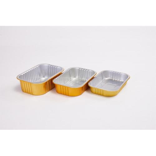 Suppliers for Gold Square Aluminum Foil Food lunch Box