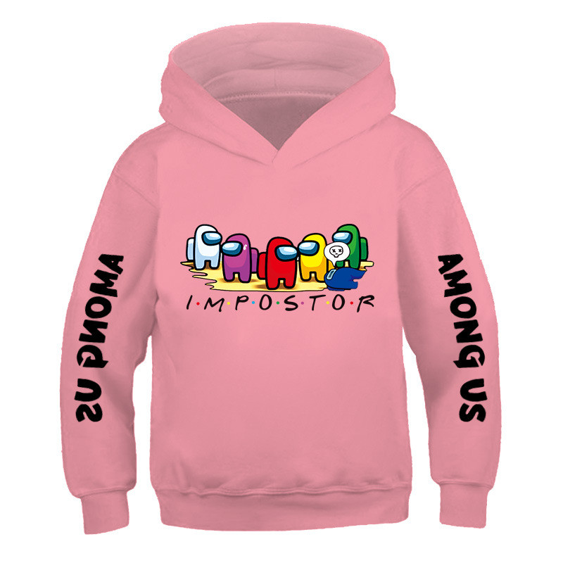 Children Game Among Us Hoodie Kids Cartoon Printed Sweatshirt Long Sleeve Baby Boys Autumn Winter Tops Clothing 3-14Years