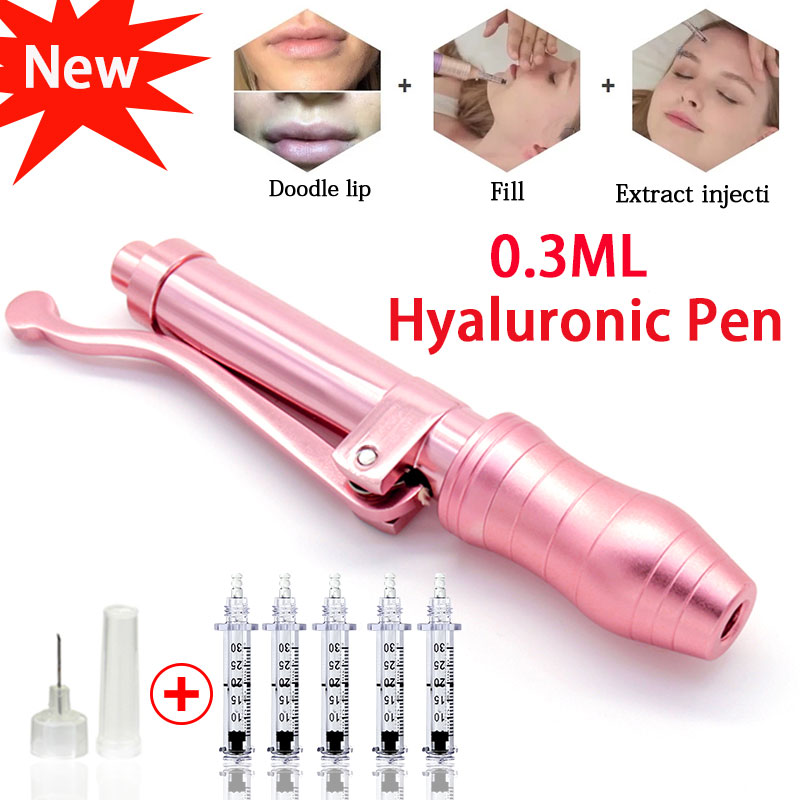 New 0.3ml Hyaluronic Pen Acid Injection Pen No-Needle Mesotherapy Gun Hyaluronic Lip Lifting Syringe Atomizer Face Anti Wrinkle