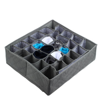 Wholesale Price 30 Cell Bamboo Charcoal Underwear Ties Socks Drawer Closet Organizer Storage Box Fit For Collection#25