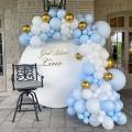 166pcs/set Macaron Yellow Blue Pastel Balloons Garland Arch Kit for Birthday Wedding Baby Shower Anniversary Party Decoration