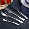 24Pcs Stainless Steel Black Cutlery Set 16Pcs Dinnerware Tableware Silverware Sets Dinner Knife Fork Spoon 4Pcs/set Dropshipping