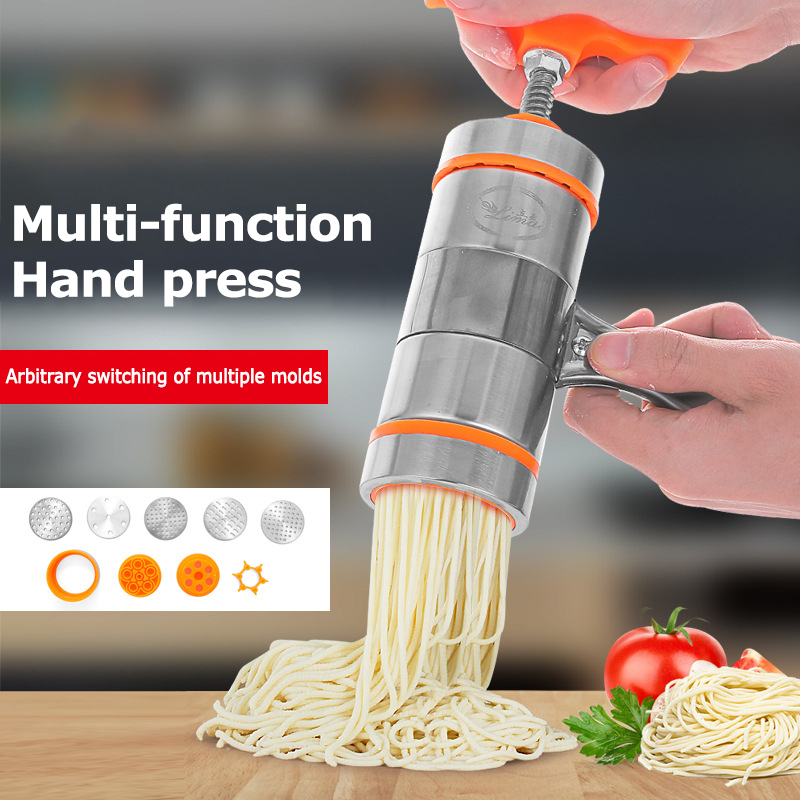 Noodle Maker Press Pasta Machine Stainless Steel Kitchen Pressing Spaghetti Crank Cutting Noodle Maker Tools