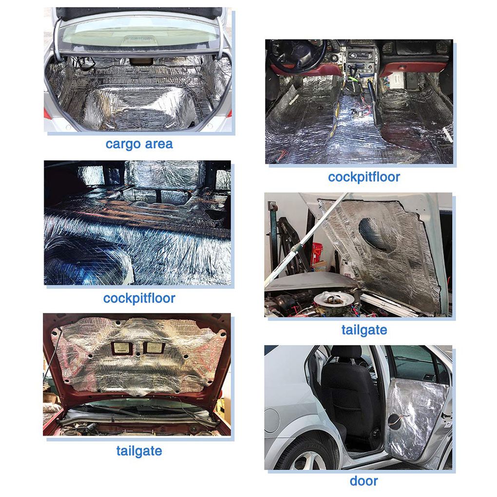 5mm Car Auto Acoustic Barrier Heat Absorption Deadener Mat Sound Deadening Insulation Mat