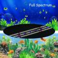 30W Super Slim 156 LED RGB Aquarium Lighting Full Spectrum Aquatic Plant Light 120-125CM Extensible Clip on Lamp for Fish Tank