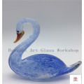 Mix Color Swan Glass Sculpture