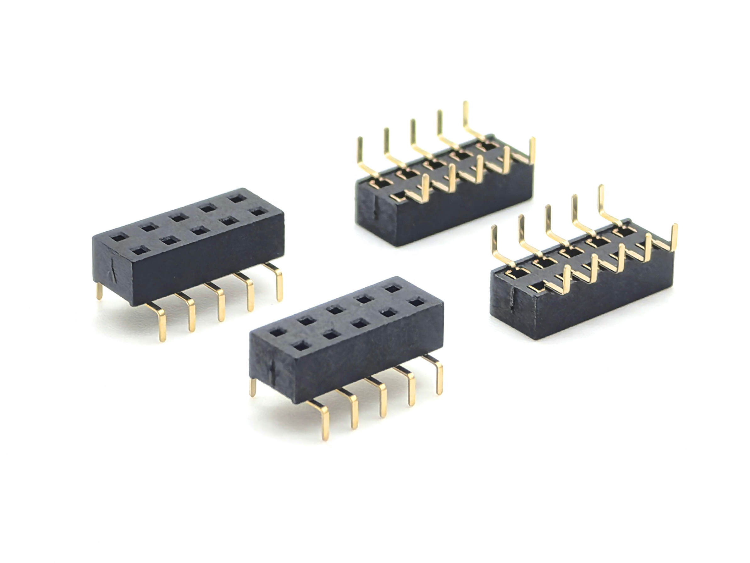2.54mm Pitch Female header Connector Dual Row Bottom Entry H3.5mm 2*5P