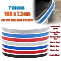 108x7.2cm 1Pc Carbon Fiber Rear Bumper Protector Sticker Trim 7 Colors For VW Golf MK6 GTI R20 Car-Styling Sticker And Decals