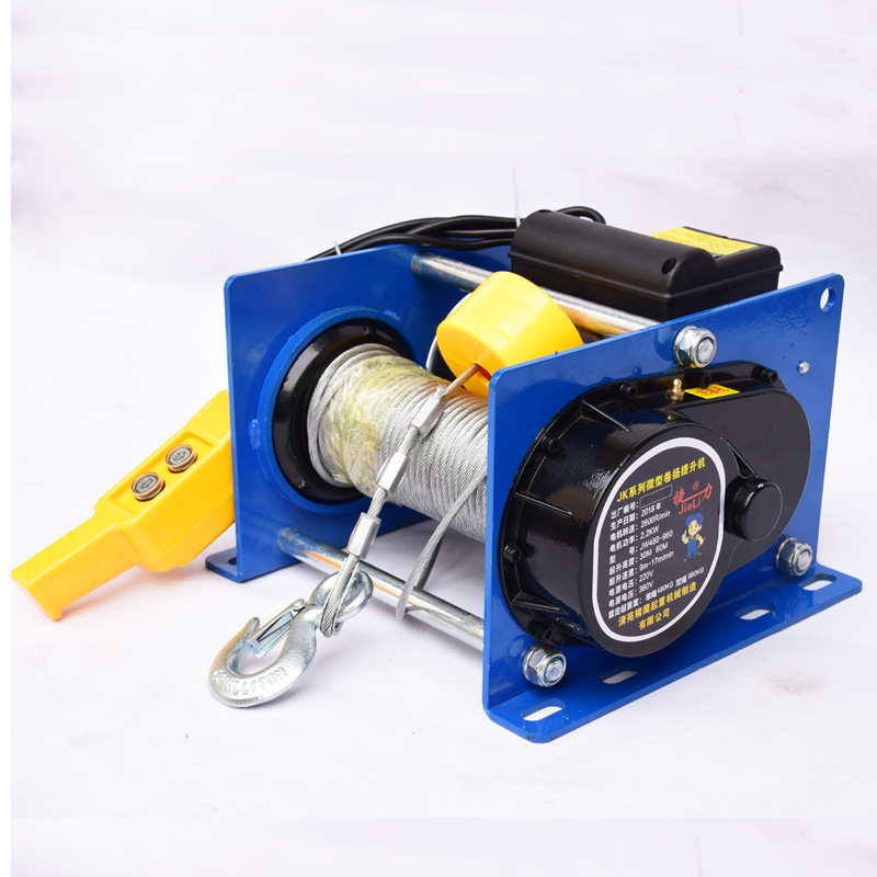 500-1000KG 100M 220/380V Small wire rope hoist Mini electric hoist small hoist for decoration of household buildings