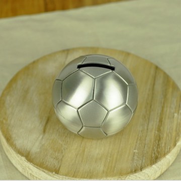 Football Piggy Bank Metal Football Coin Bank Piggy Bank Money Box Security Insurance Gift Return Child Piggy Bank