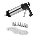 Biscuit Maker Cookie Gun Machine Cookie Making Cake Decoration Press Molds Pastry Piping Nozzles Cookie Press Kit Baking Tools