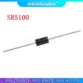 20PCS schottky diode SR5100 5A/100 V DO-27 SB5 100