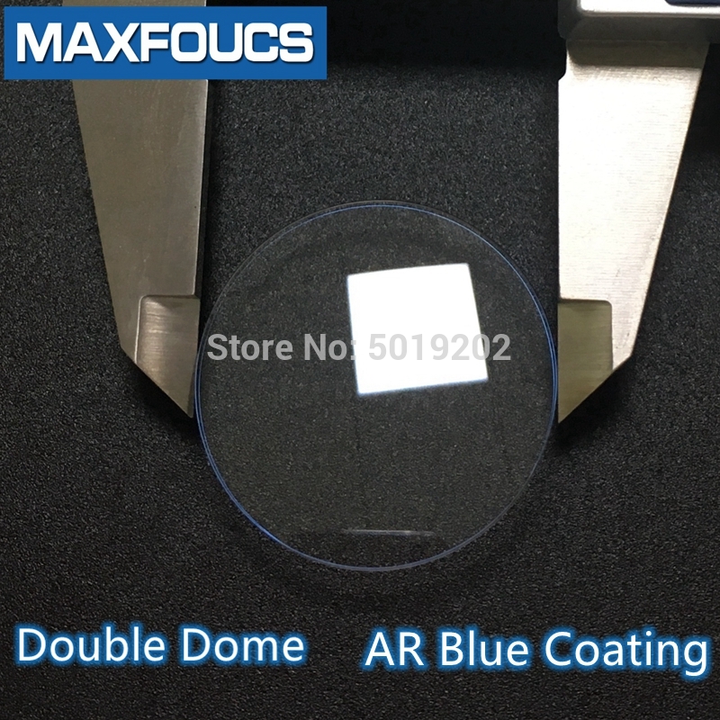 Sapphire glass Watch crystal Blue AR coating Double dome 32.5/33/33.5/34/34.5/35/35.5/36/37/37.5/38/38.5mm diameter Watch parts