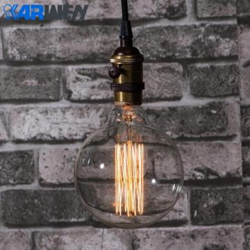 KARWEN Vintage Edison bulb lamp G95 40w Retro lamp G80 Incandescent bulb E27 220v Wedding lights filament sprial For Pendant