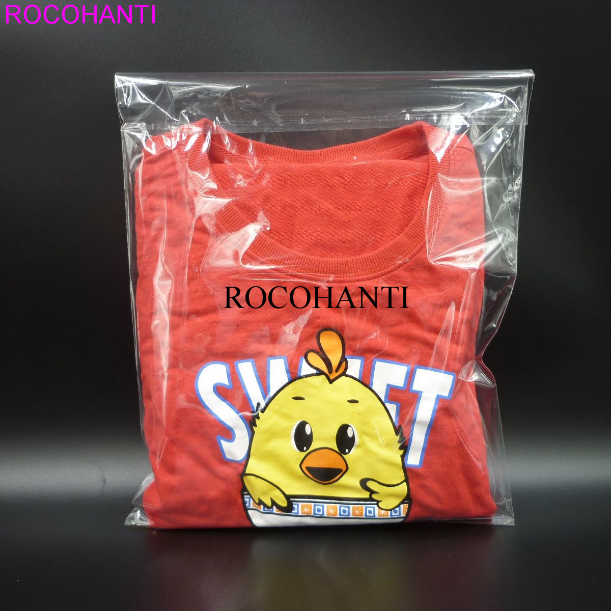 200Pcs Custom Printed Company Brand Logo Reusable Clear Opp Bag Shopping Bags Plastic Grocery Promotional Bags for Packaging