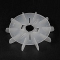 Uxcell 1Pcs 158x19mm/129x14mm/105x10mm YT90/YT71/YT63 White Plastic Round Shaft Replacement 10 Impeller Motor Fan Vane