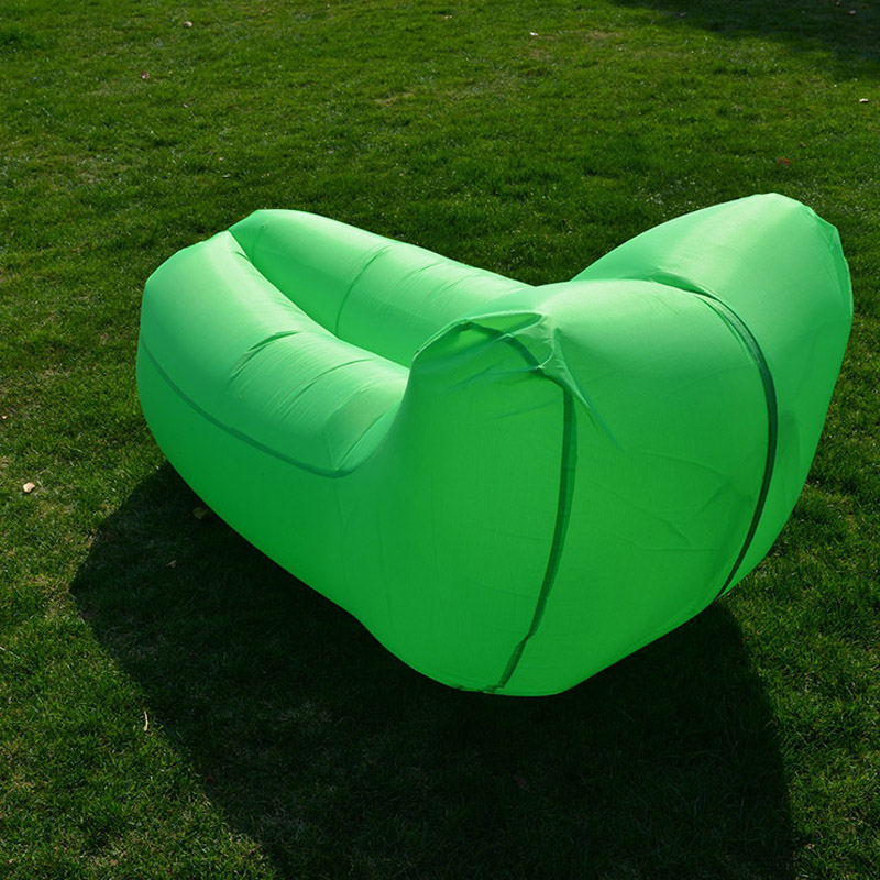 Polyester Foldable Sleeping Bag Lazy Inflatable Sofa Outdoor Beach Air Sofa Bed Furniture Fashion High Quality Garden Sofas