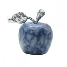 Sodalite 1.2Inch Apple Gemstone Crafts for Home office Decoration