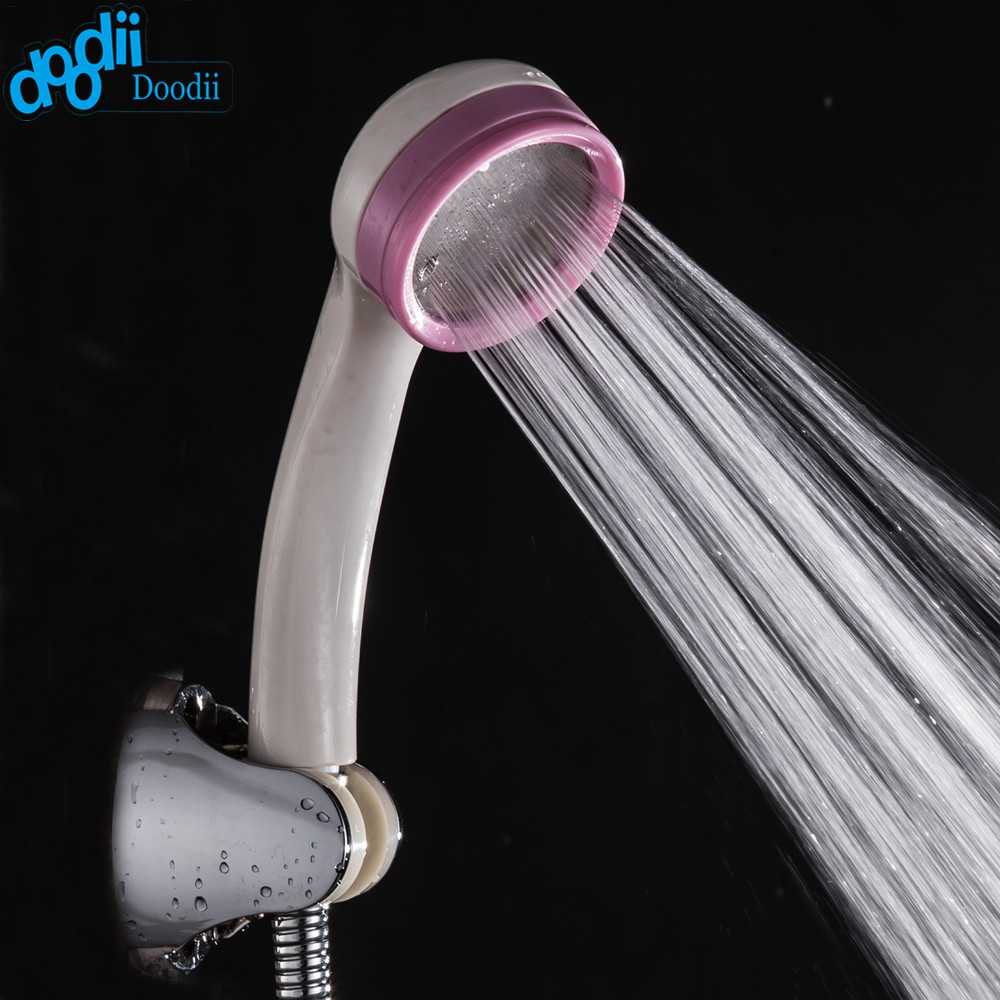 DooDii Shower Head Water Saving High Pressurized ABS With Two Color Handheld Shower Bathroom Water Booster Shower Head