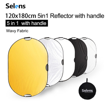 Selens 120x180CM 5 in 1 Reflector Photography Portable Light Reflector with Carring Bag for photography photo studio accessories