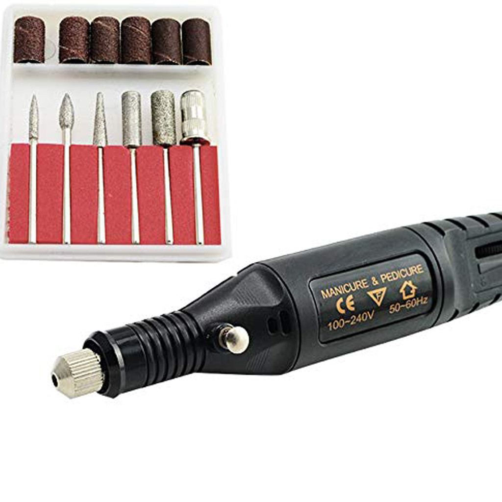 1Set Professional Electric Nail Drill Machine Kit Manicure Machine Nail Art Decorations Pen Pedicure Nails File Art Tools Kit