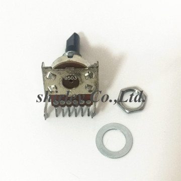 161 type B503 double B50K audio amplifier amp volume potentiometer switch 6P 6pin single-row 6-leg semi-shank 25MM