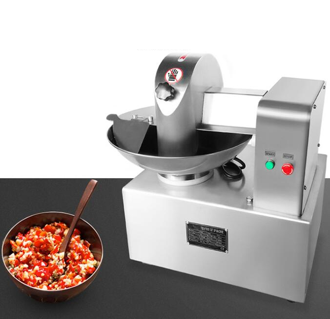 5L capacity Cutting and Mixing Machine Meat Bowl Cutter Meat Bowl dicing Machine buns stuffing grinder machine