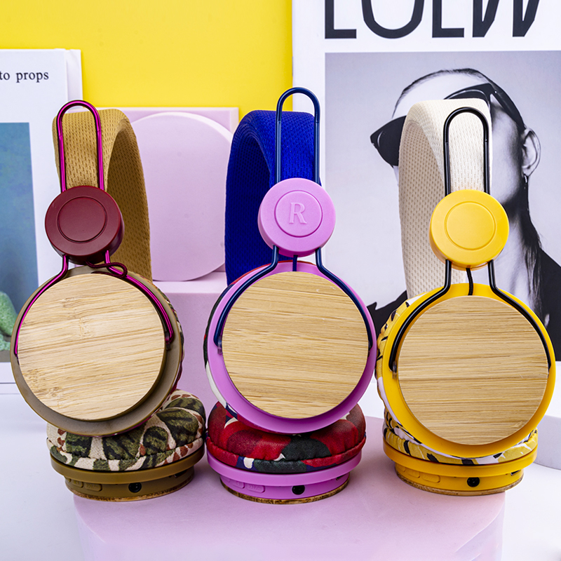 wood kids headphone