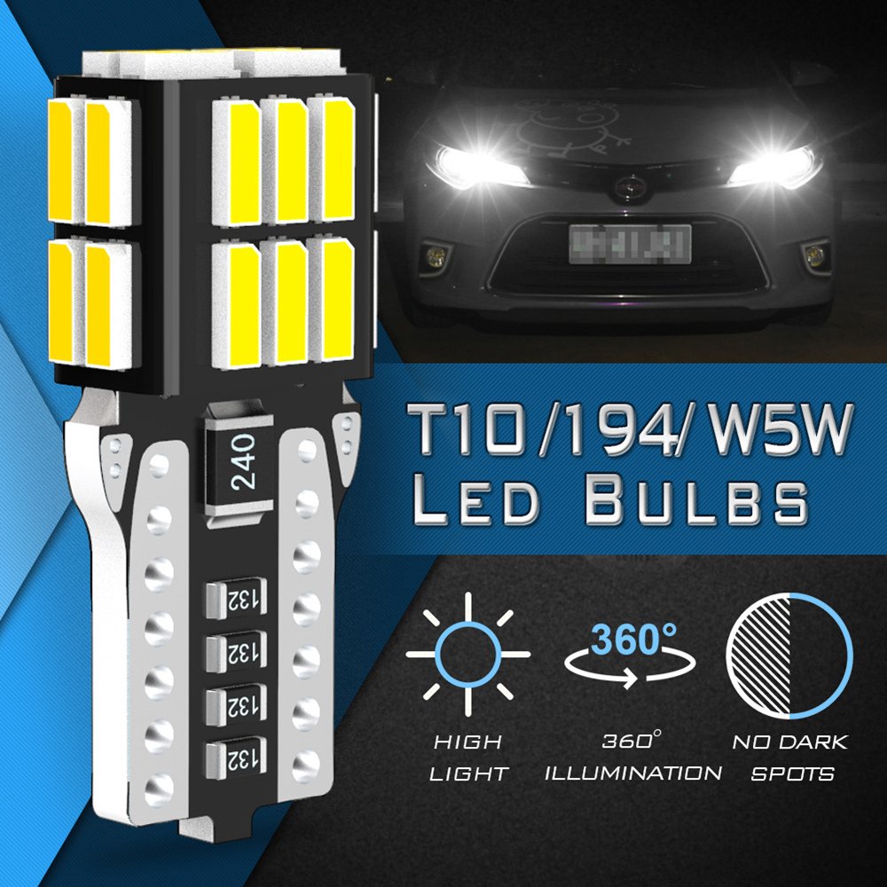 2x Canbus W5W Car Parking Light T10 Led Bulb 194 2825 Clearance Interior Lamp For Subaru Forester Legacy Impreza XV Outback BRZ