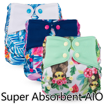 9.25 New Arrival Super Absorbent All In One New ElfDiaper AIO High Quality Diaper with Sewed on & Sewed in Inserts