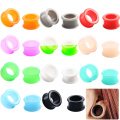 Alisouy 3-25mm Silicone Ear Plugs And Tunnels Piercing Expander Piercing Tunnel Ear Tunnels Stretchers Plug oreille Ear Gauges