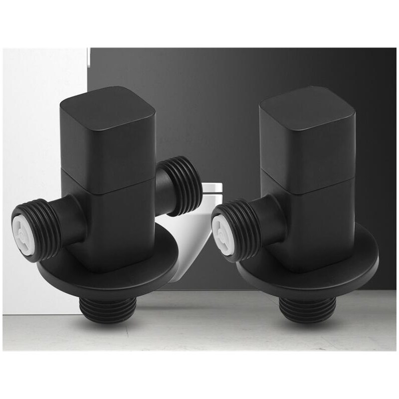 Outdoor Faucet Garden Mixer Brass Black Corner Valve Faucet Wall mounted Bathroom Bibcocks Faucet