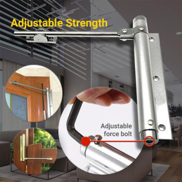 Automatic Door Self Closing Hinge Door Closer Single Spring Adjustable Surface Mounted Automatic Closing Fire Rated Door alloy