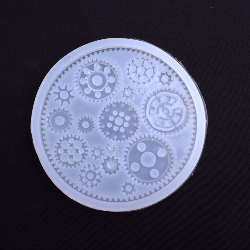 Steampunk Gear Silicone Molds Clockwork Cog Mold Gearwheel Mold Flexible Epoxy Resin Mould Pendants Jewelry Making Supplies