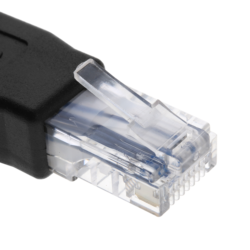1pcs Black USB Type A Female To Ethernet Internet RJ45 Male Converter Adapter
