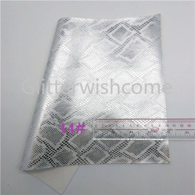 Glitterwishcome 21X29CM A4 Size Metallic Faux Leather Fabric, Synthetic Leather fabric Sheets, PU leather for Bows, GM449A
