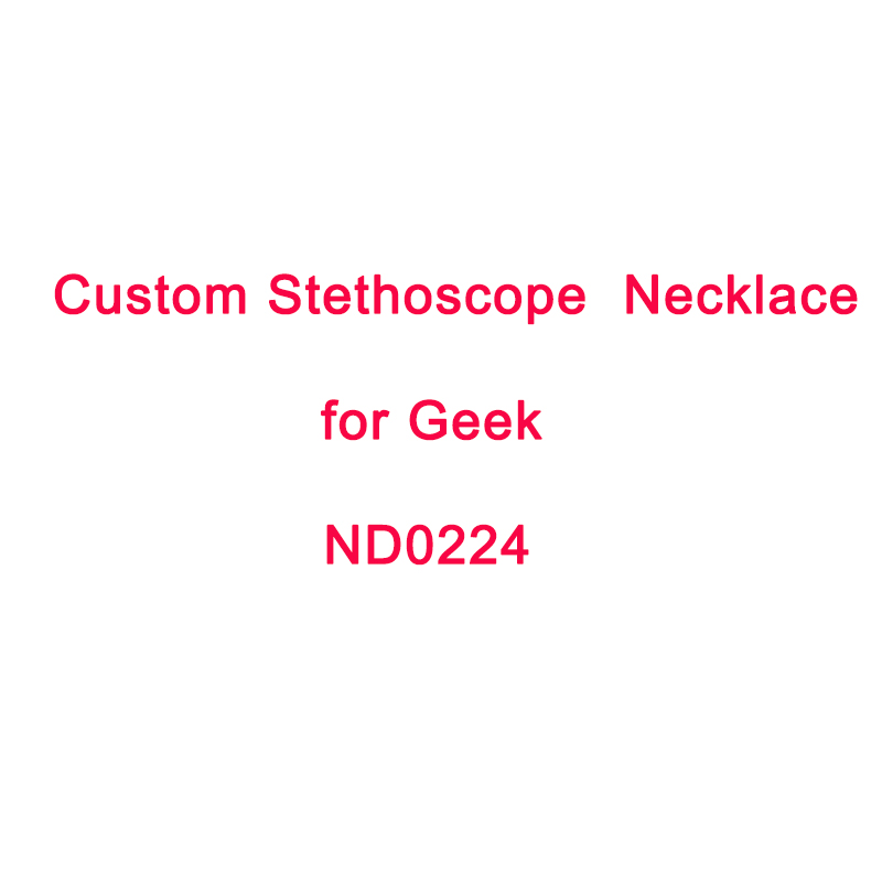 New Custom Heart Stethoscope Name Necklace Stainless Steel Gold Chain Choker Necklaces For Women Doctor Nurse Jewelry Gift