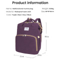 Mummy Bag Stoller Bag Waterproof Diaper Bag Portable Folding Bed Light and Large Capacity Multi-function Mother and Baby Bag