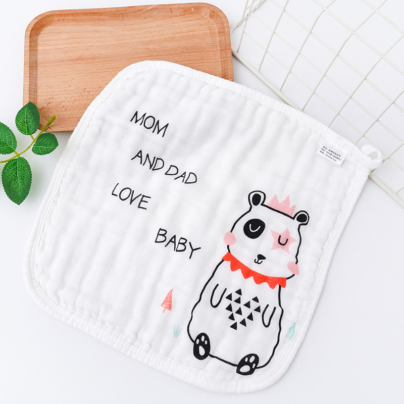 Baby Gauze Face Towel Baby Bibs Face Wash Newborn Accessory