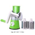 Multi-functional Manual Rotating Grater Round Mandoline Slicer Chopper Vegetable Cutter Stainless Steel Kitchen Accessories