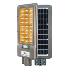 Integrated solar light for road lighting