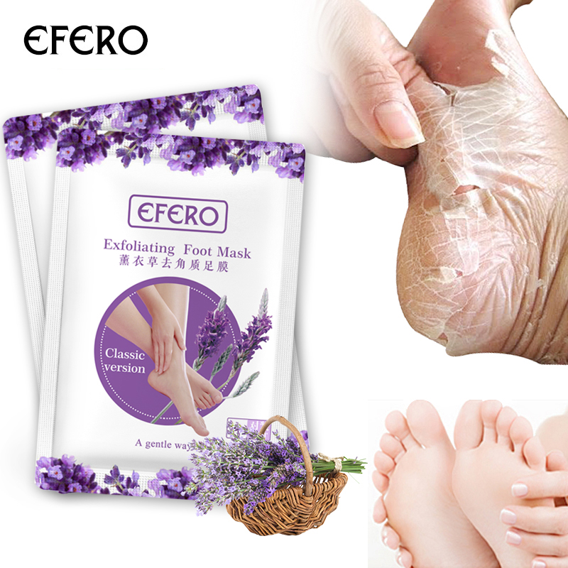 7Pair Feet Exfoliating Mask Lavender Foot Mask Peeling Dead Skin Remover Feet Masks Socks for Pedicure Socks Soften Peel Foot