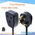 UK extension Power Cord,IEC UK 3Pin Male Plug to UK 3Pin Female Outlet Socket HongKong Power Cable Extented