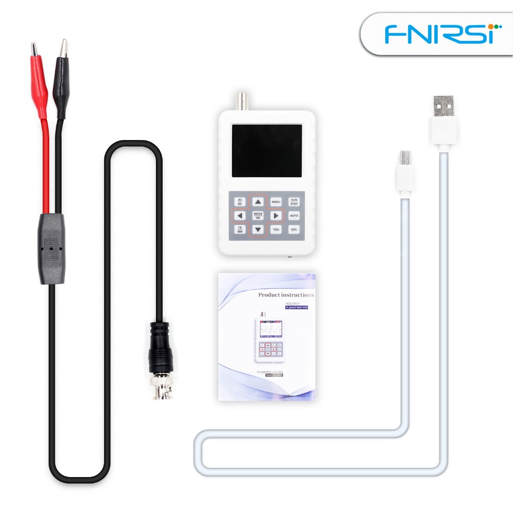 DSO FNIRSI PRO Handheld mini portable digital oscilloscope 5M bandwidth 20MSps sampling rate with P6020 BNC standard probe